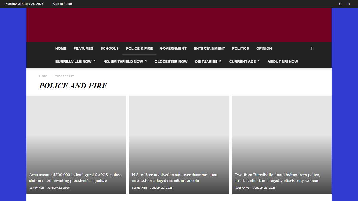 Police and Fire - NRI NOW